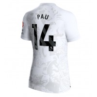 Camisa de Futebol Aston Villa Pau Torres #14 Equipamento Secundário Mulheres 2023-24 Manga Curta